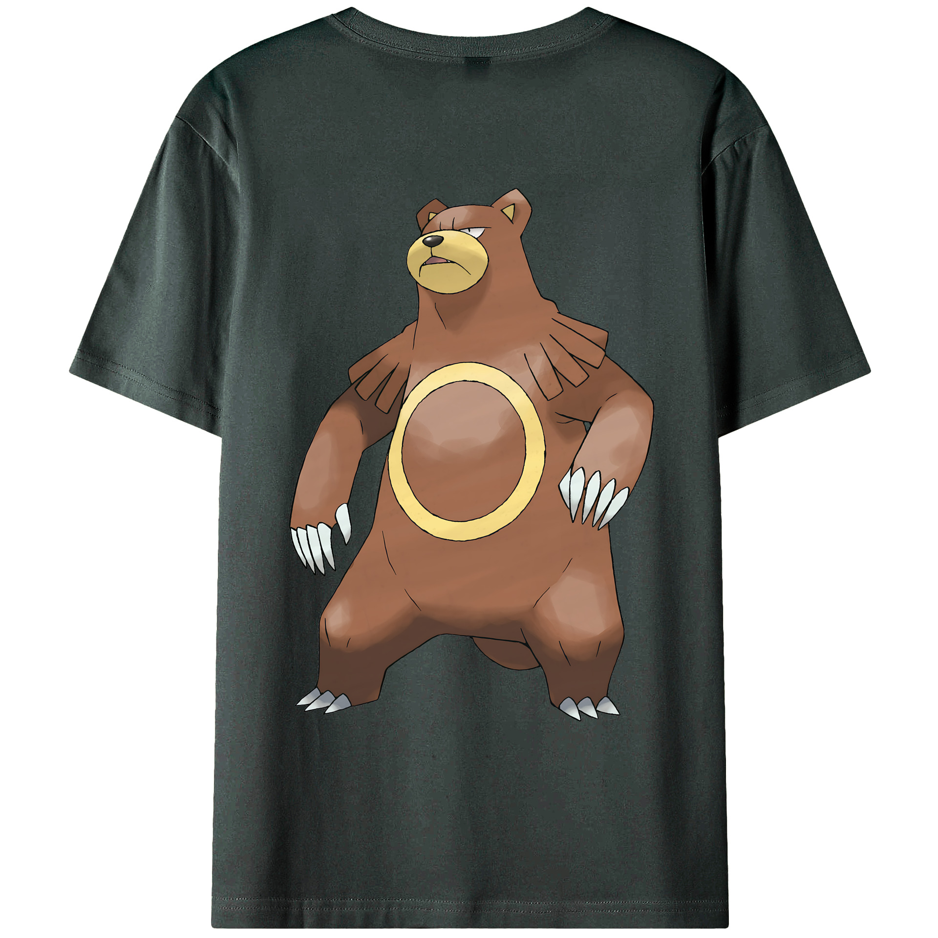（画像用） ポケットモンスター Pokémon 綿100％ メンズ半袖Tシャツ（バックプリント） 通気性